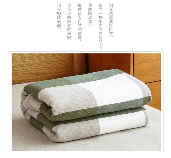 Khăn bông được in Bắc Âu đơn tua rua đôi sáu lớp gạc chăn sofa ngủ trưa chăn thường đan chăn - Ném / Chăn gia chan long cuu