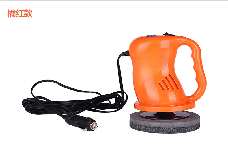 Car waxing motorcycle car polishing machine 12V interface dual-use repair scratch beauty Household cleaning floor furniture
