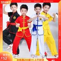 61 childrens martial arts play out to be festive for young childrens clothing boys rehearsal for taijiquan to serve girls summer clothes