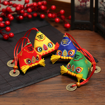 End of the Dragon Boat Festival tiger head sachet Festive Companion Courtesy National Tide Small Pendant Mall Company Event Small Gift Tiger Fragrant Bag