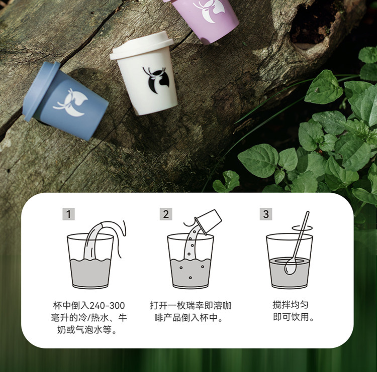 【中国直邮】 瑞幸咖啡 【新品】精品速溶冻干粉冰美式纯黑咖啡粉加量装 01-06混合装 18颗