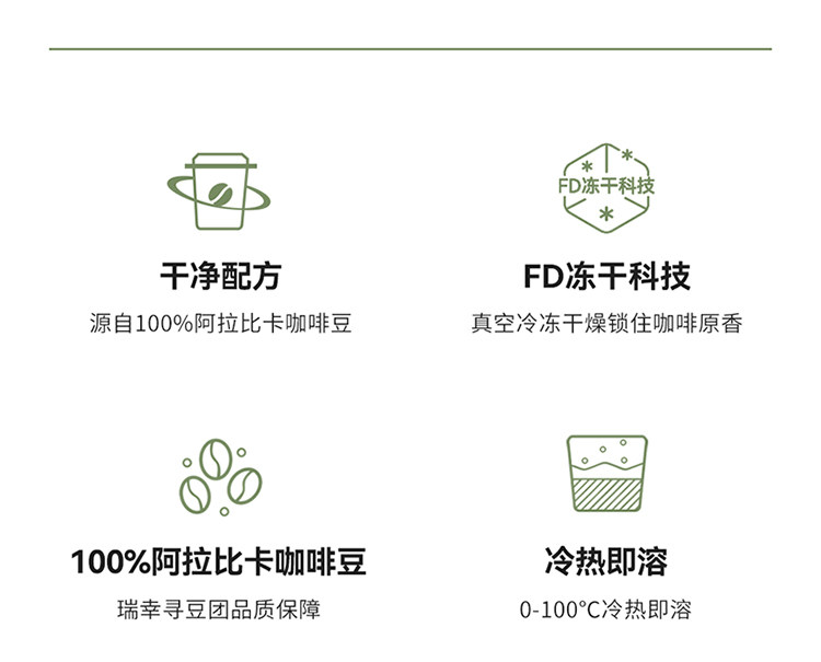 【中国直邮】 瑞幸咖啡 冻干咖啡粉  03加浓美式 囤货装60杯