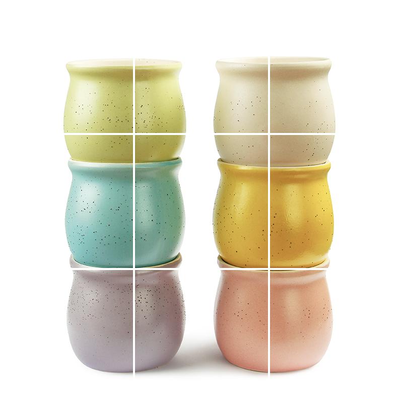 Fleshy flower - pot meaty plant flower pot marca dragon some ceramic porcelain rural biscuit firing violet arenaceous contracted flower pot in the mail