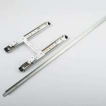 Mirror rail 14 push-pull thickened wardrobe rotating silent mirror three-fold inch movable slide rail