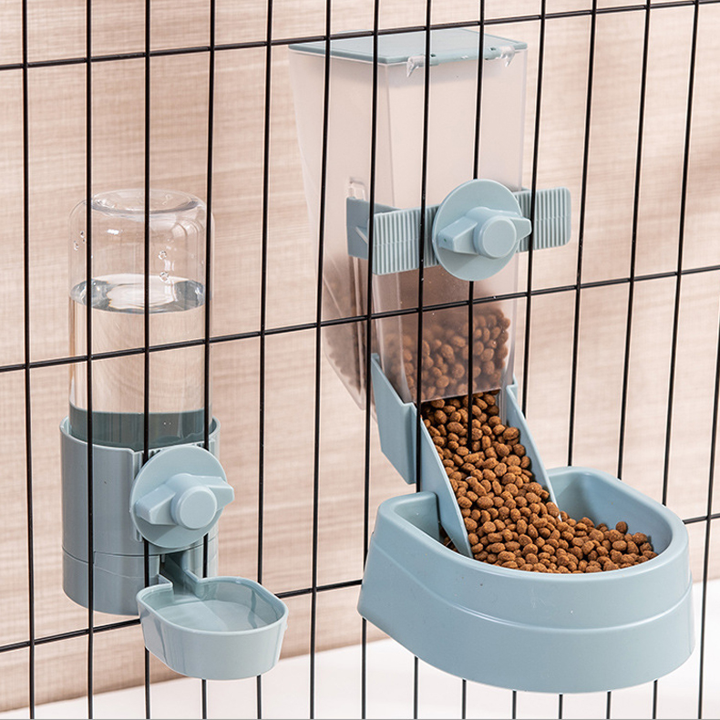 Cat water dispenser hanging non-wet mouth artifact water bottle feeder hanging cage pet supplies cat water dispenser