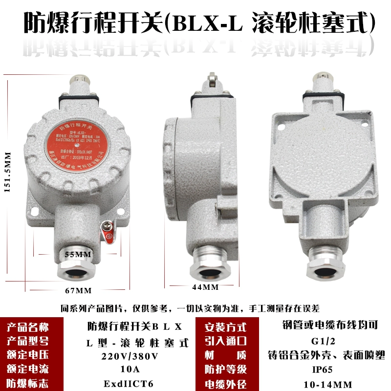 Công tắc hành trình chống cháy nổ công tắc điều khiển BLX5-công tắc chân chống cháy nổ công tắc khởi động IIB công tắc giới hạn IIC mạch thuận nghịch dùng công tắc hành trình công tắc hành trình 8108 Công tắc hành trình