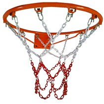 Basketball net thick iron chain durable metal outdoor mesh bag galvanized plastic spray 12 adhesive hook 13 buckle basketball frame Net