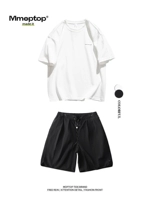 Белая черная футболка, комплект