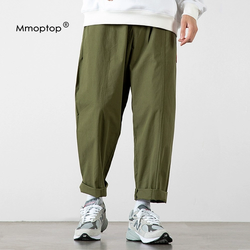 Летние японские ретро штаны, свободный прямой крой