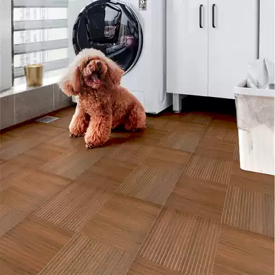 Nordic living room vertical wood grain tile 400 imitation solid wood floor tile tile bedroom antique balcony non-slip wall floor tile
