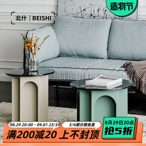 North Ash Tea Table Round Home Bedroom Iron Art Floating Window Tables Ins Wind Nets Red Living Room Marble Sofa Edge A Few