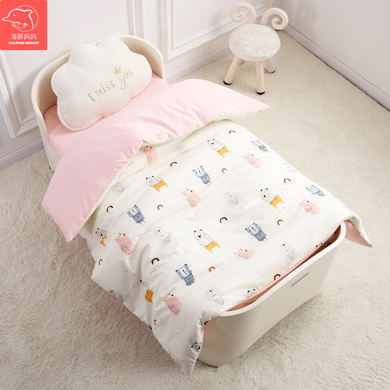 Baby quilt cotton autumn winter newborn children baby small quilt kindergarten winter thick cover quilt quilt universal all seasons