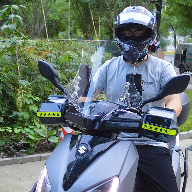 Suitable for Suzuki UY125 windshield Haojue AFR125 front windshield scooter modified windshield hand guard