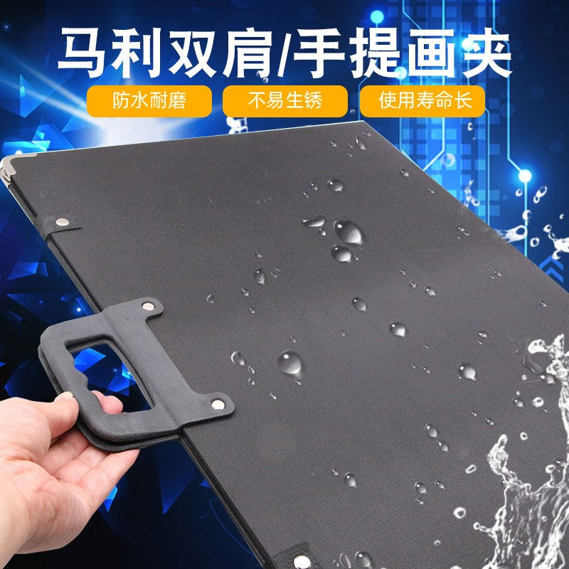 Marley 4K8K open drawing board Drawing Clip Children Folding Sketchbook Sketching special speed writing board sketching suit portable double shoulder Backdrawing frame Drawing Board Clips Students Fine Arts Raw Beginners Outdoor collection Painting Bags