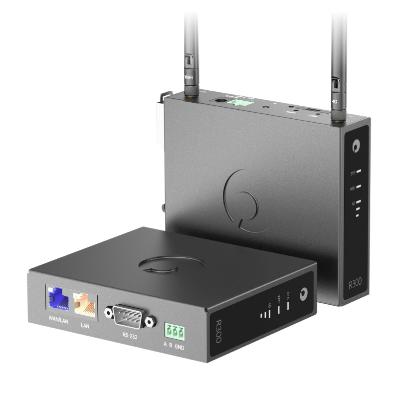 Dandelion 4g Industrial Router R300 Serial Port Rs232/485 Card-Insertable Cpe Full Network Coverage Wifi Iot Lte Remote Networking Intranet Penetration Rail-Mounted Remote Plc Video Monitoring