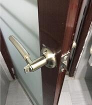toilet door lock indoor bathroom lock handle bathroom with no key lock tongue toilet bathroom handle hole distance 40MM