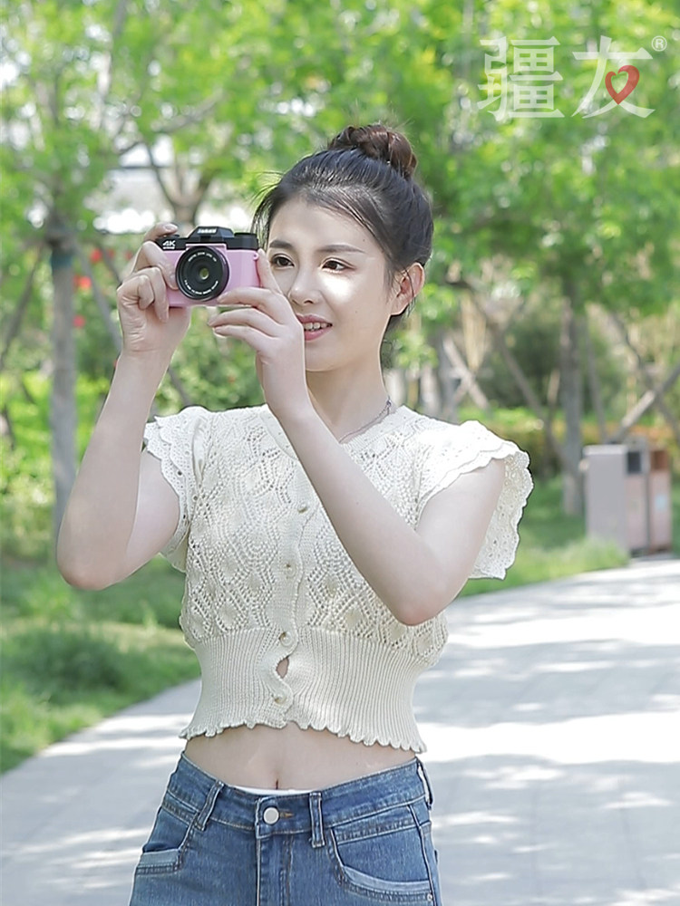 High-Definition Digital Camera for Students, Entry-Level for Girls, Campus Ccd Compact Camera, Slr Dv Camcorder for Home and Travel Use