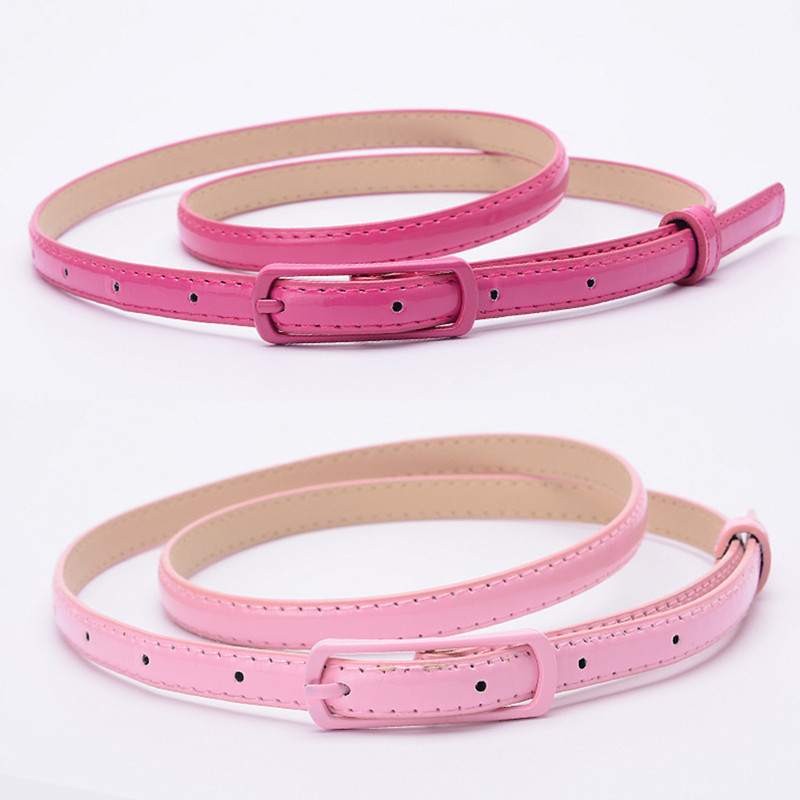 Y2K Barbie Pink Belt for Women, Rose Red Thin Belt, Dopamine Hot Girl Decorative Accessory, Versatile and Trendy for Dresses