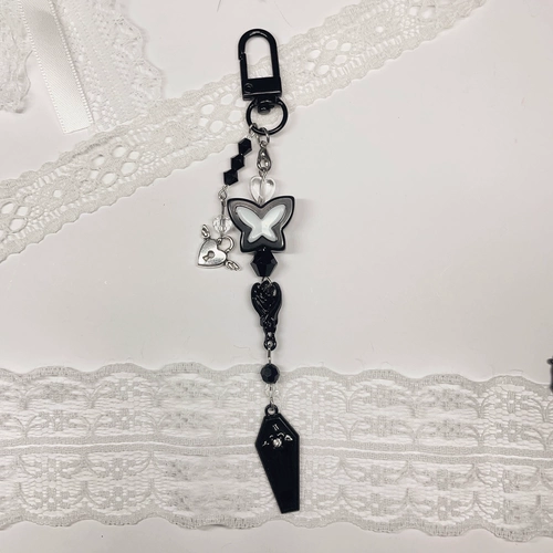 Маленький демон Оригинальный черно -белый стиль темный литт