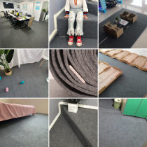 Grey Carpet Office Full Laid Kindergarten Stairs Industrial Disposable Photography Business Long-term Use Bedrooms