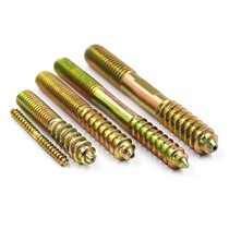 Double-headed tooth self-tapping screw M4M5M6M8M10 furniture sofa table chair stair tip and tail connecting screw bolt rod