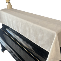 Piano cover light luxury high-end dust cover high-end piano keyboard cotton and linen cover stool cover modern simple style customization