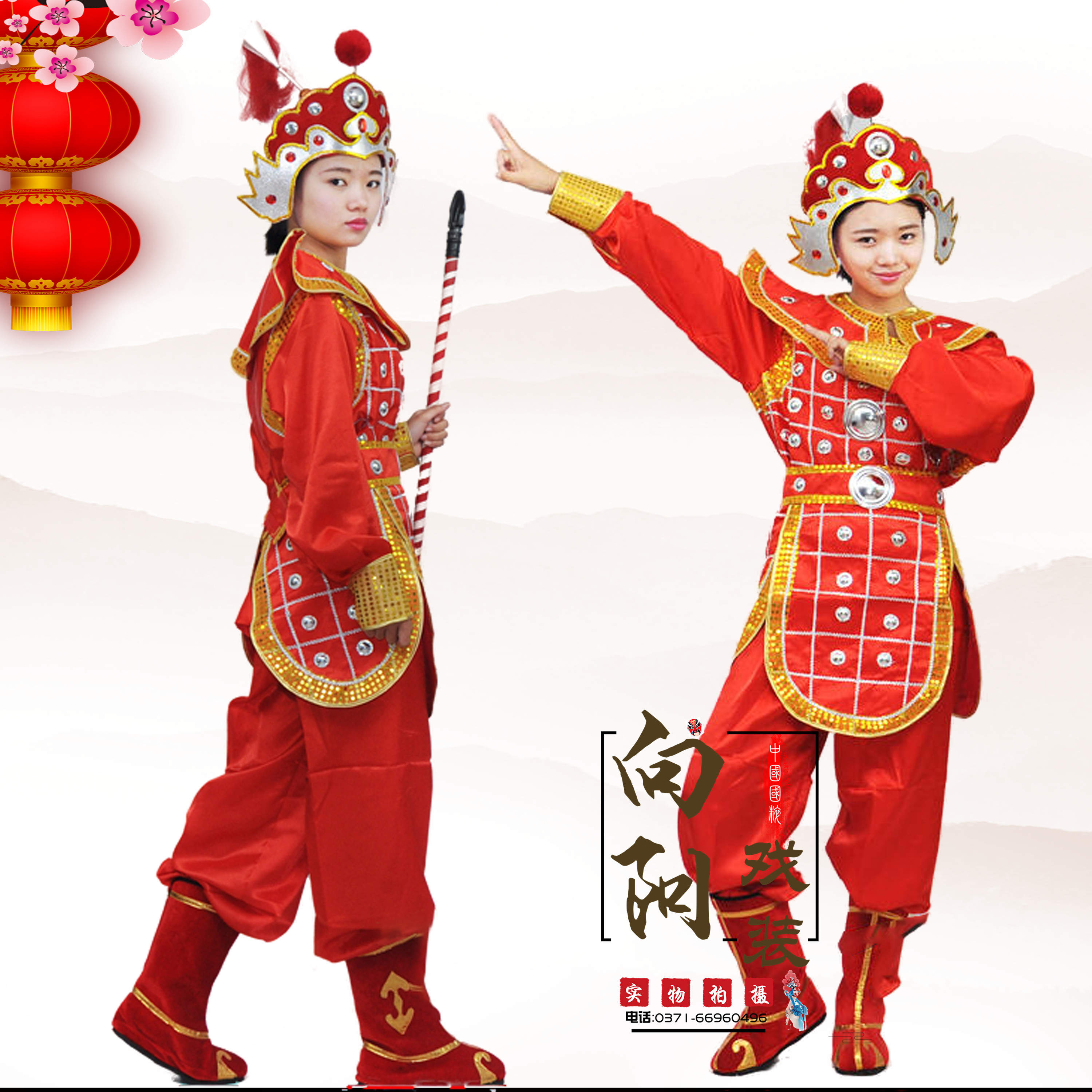 Xiangyang costume Hua Mulan costume marshal battle robe armor soldier opera Mu Guiying in command performance costume drama