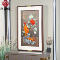 Entrance to the family Xuanguan decoration painting New Chinese living room gangway door hall Hallway Vertical Screen Paintings of Modern jade Jade Sculpture