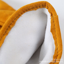 Industrial welder gloves cowhide labor protection long welding gloves protective and insulating work gloves