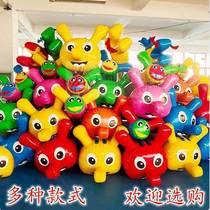 TAO fun dry land inflatable caterpillar inflatable dragon boat sports meeting props for adults and children land school racing
