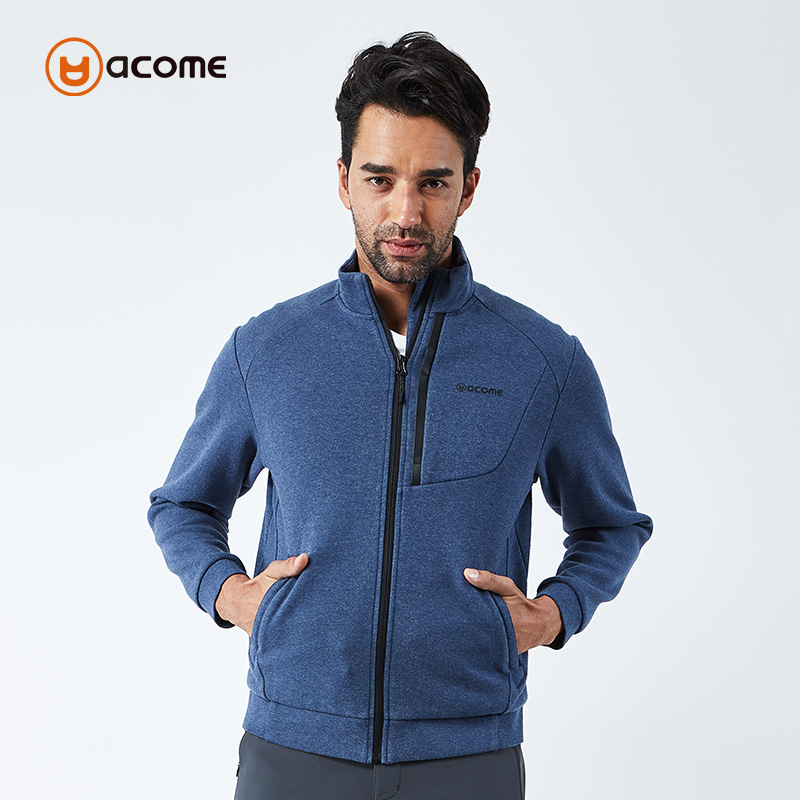 Tutu outdoor autumn and winter Acome Akem men's stand-up collar cardigan sweatshirt windproof warm sports casual jacket