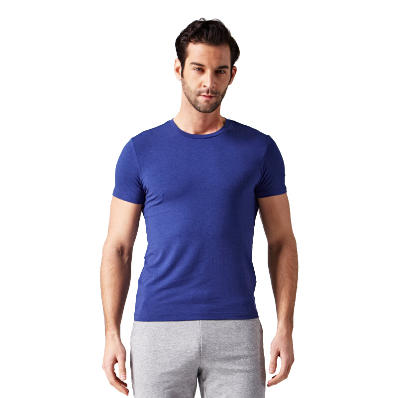 Pictured Outdoor Senselead Spring Summer Men's Round Collar Speed Dry Short Sleeve T-shirt Pure Color Breathable Quick Dry Sport Short T-shirt-Taobao