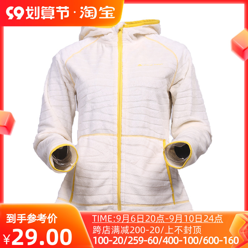 Tutu outdoor autumn and winter Alpinepro Alpine Ni women's knitted hooded sweatshirt windproof warm fleece