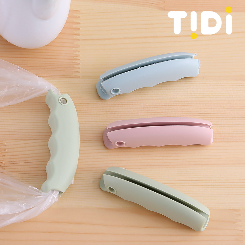 Soft silicone anti-le tote bag plastic vegetable picker Household comfortable portable shopping bag with handle bag sharp tool