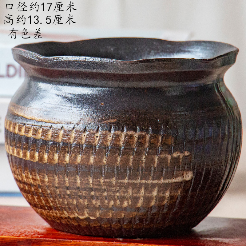 Wining the old running high pot through pockets tao meat the plants flower pot, purple clay ceramic POTS wholesale