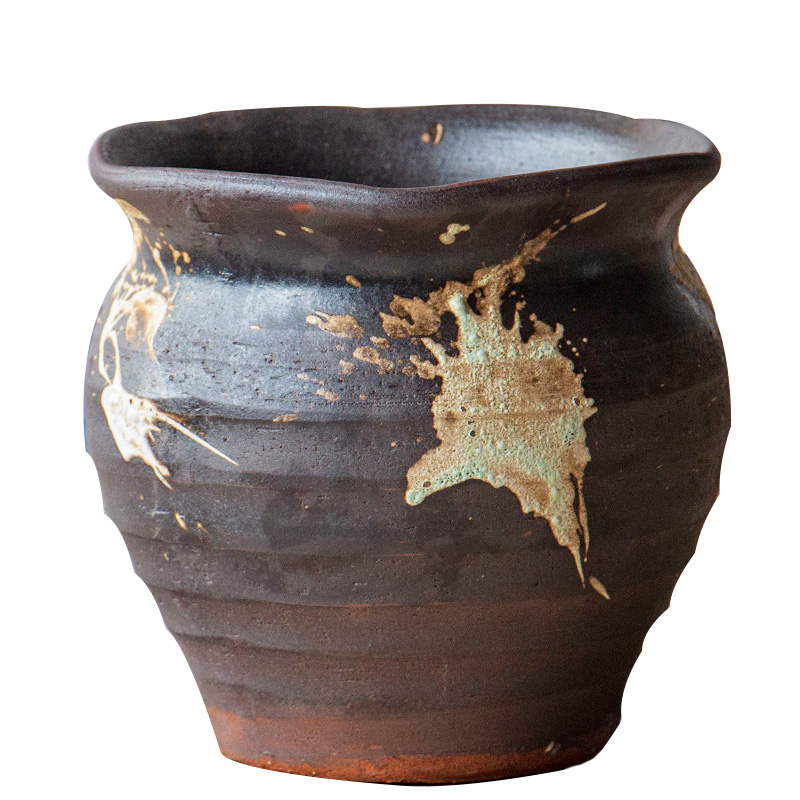 Extra large fleshy flowerpot coarse pottery meaty plant orchid Chinese rose to heavy ceramic money plant POTS mage old running the flowerpot