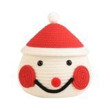 Мультяшная корзина для хранения, плетеная медицинская маска для ключей ручной работы