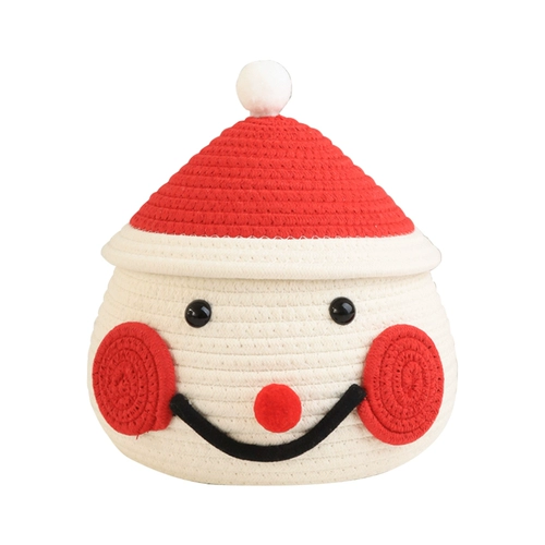 Мультяшная корзина для хранения, плетеная медицинская маска для ключей ручной работы