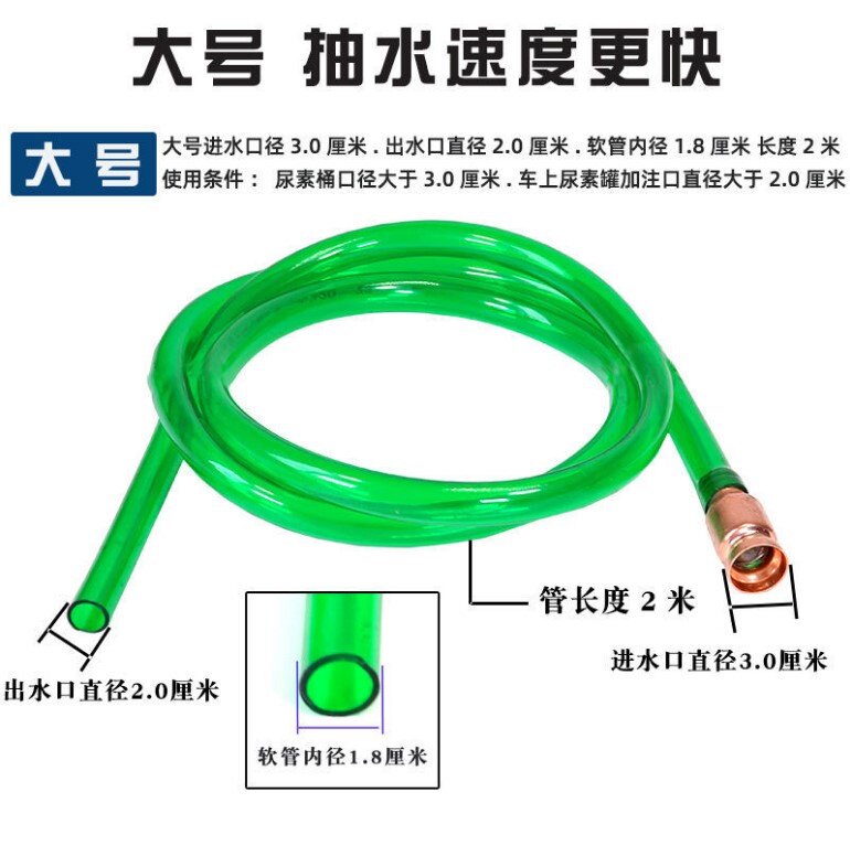 Large truck plus urea liquid pipette tool special artifact car with large water pipe self-priming diversion pipe filler