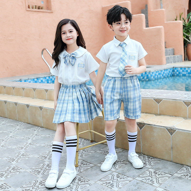 Kindergarten Graduation Photo Clothing College Wind Children Shirt JK Suit Summer Big Class Play Out of Primary School Student Class