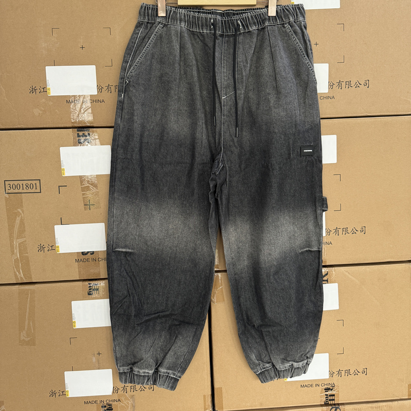 Senjia Men's Fashionable Casual Loose Jogging Denim Pants Spring and Autumn J/24137