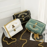 Сумка через плечо, модная универсальная цепь, сумка на одно плечо, коллекция 2021, Таиланд, с вышивкой