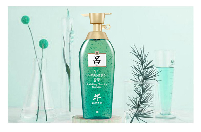 韩国原装进口 Ryo绿吕 舒盈清润控油无硅油洗发水 400ml*2瓶 图3
