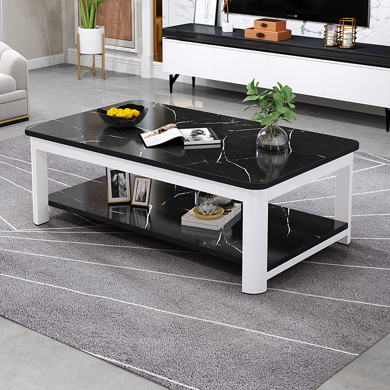 Coffee table Small household net black tea table living room household creative simple small coffee table Nordic light luxury modern small tea table