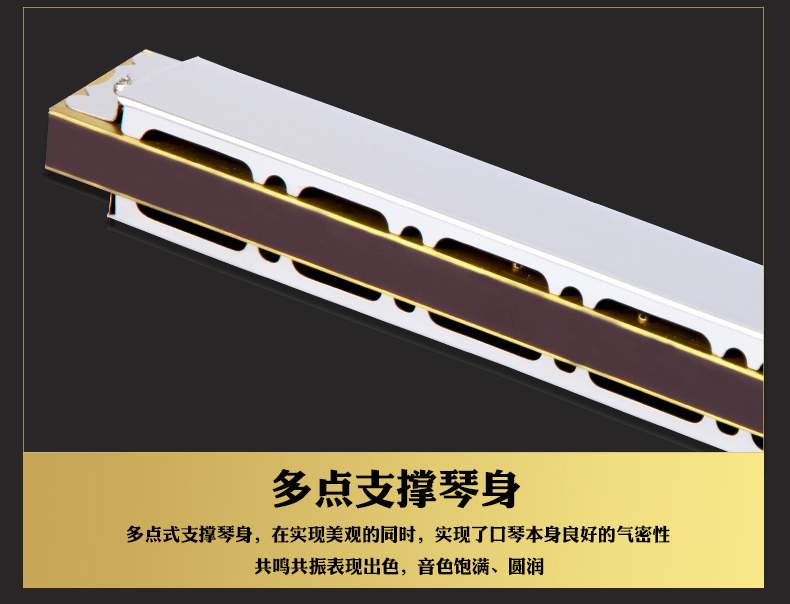 Harmonica 28 lỗ c typography giọng rộng phạm vi trẻ em mới bắt đầu người lớn chơi nhạc cụ chuyên nghiệp - Nhạc cụ phương Tây trống