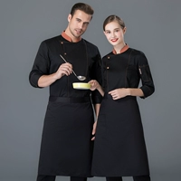 Черный единственный кусок топ + фартук