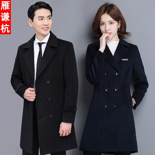 Демисезонное шерстяное пальто, утепленная куртка для работы