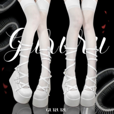туфли 哥特人偶 gururu原创罗马绑带朋克亚文化y2k辣妹厚底鞋