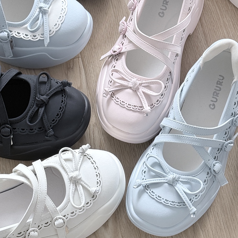 Summer Lei Lei Gururu Original Sweet Girl Comfortable Simple Versatile Thick-Soled Shoes Sneakers