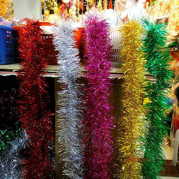 61 Children's Festival Adornment Brush Strips Laflower Colorful Strips Kindergarten Mall Storefront Scene Arrangement Dress Decoration